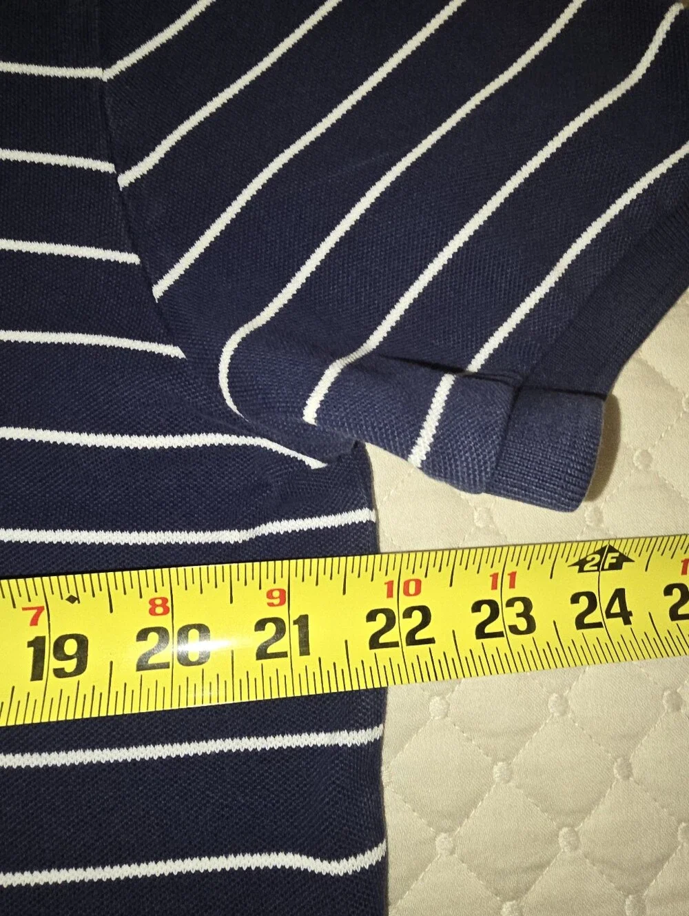 Lg- (3) Ralph Lauren Mens Polo Trio in Navy Stripe, Forest Green & Burgundy.